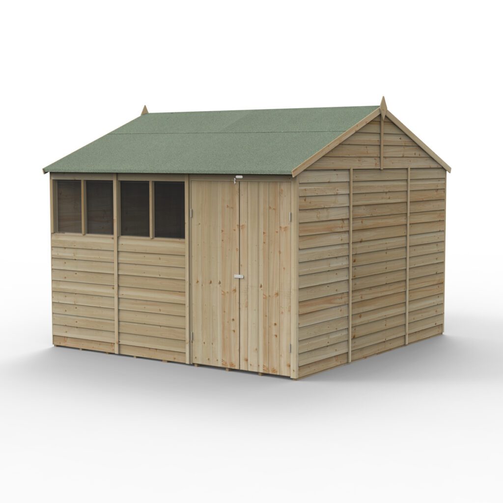 4LIFE Reverse Apex Shed 10×10 – Double Door – 4 Windows 5013053200872 2